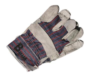 GLOVES CANDY STRIPE LEATHER CHROME