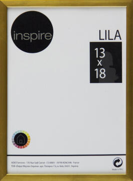 INSPIRE FRAME LILA GOLD 13X18