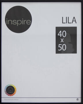 Inspire lila frame black 40x50cm