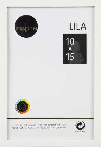 Inspire lila frame white 10x15cm