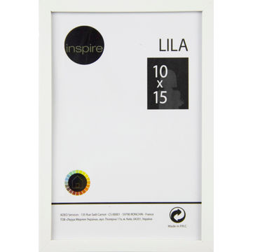 Inspire  lila frame white 10x15cm
