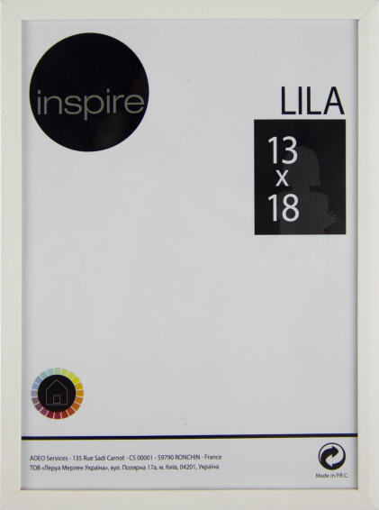 Inspire lila frame white 13x18cm
