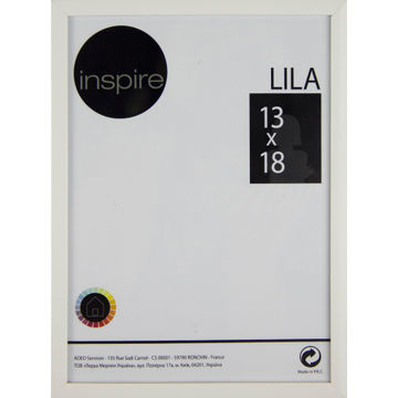 Inspire lila frame white 13x18cm