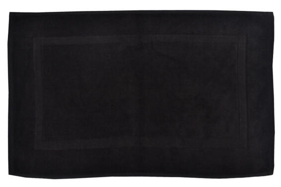 Sensea Terry Bath Mat Black W50cmxH80cm