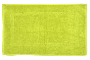 Bath mat woven rectangle cotton SENSEA Terry green 50X80CM