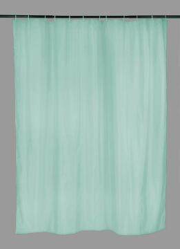 Shower Curtain polyester SENSEA Happy green 180X200CM