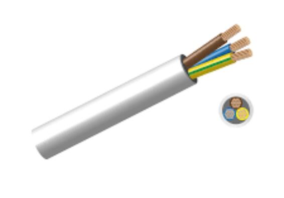 2.5mm x 3core Cabtyre Cable White 100mtr, 50mtr, 30mtr, 20mtr, 10mtr A –  Online Electrical