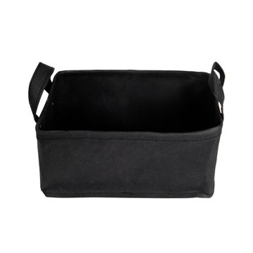 Eco-friendly storage basket black