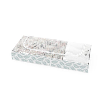Storage Bag Extra Flat Palm Green And White W100xD45xh15cm