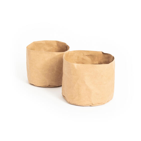 Eco-friendly round storage basket natural set of 2
