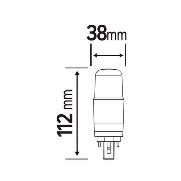 led light bulb pl g24d-3 9w daylight