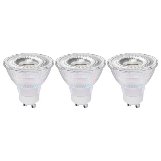 3PK LED BULB MR16GU10 GLS4.7W 450LM4000K