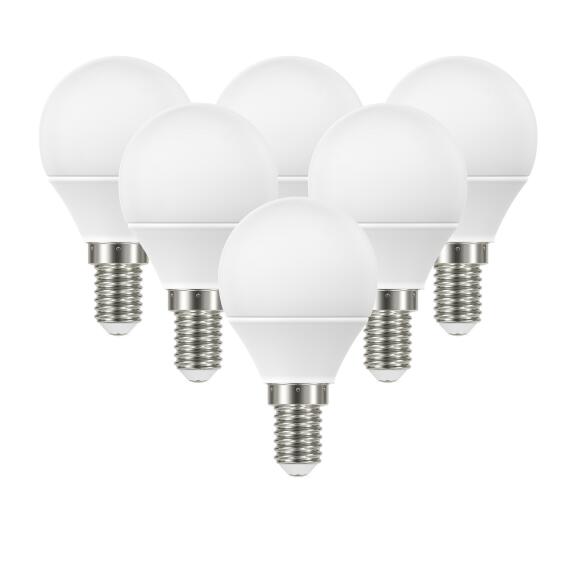 6PK LED BULB P45 E14 4.2W 470LM 4000K ND