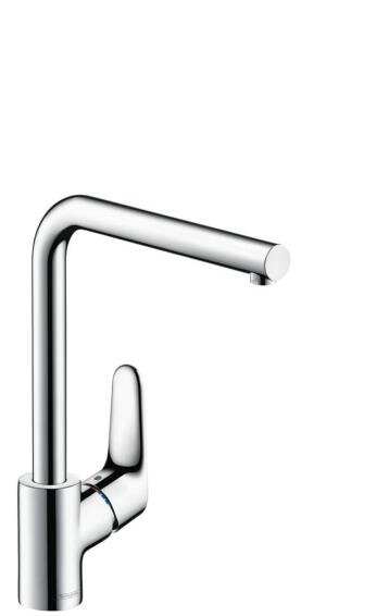 HANSGROHE Décor Kitchen Sink Mixer Tap Single Lever Chrome H30.5cm Spout Reach 23.7cm