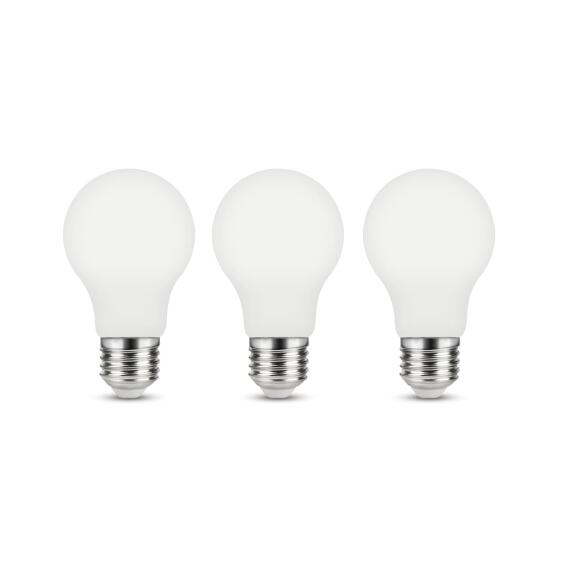 3PK LED FIL A60 MLK E27 5.9W 806LM 2700K