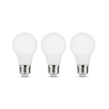 3PK LED FIL A60 MLK E27 5.9W 806LM 2700K