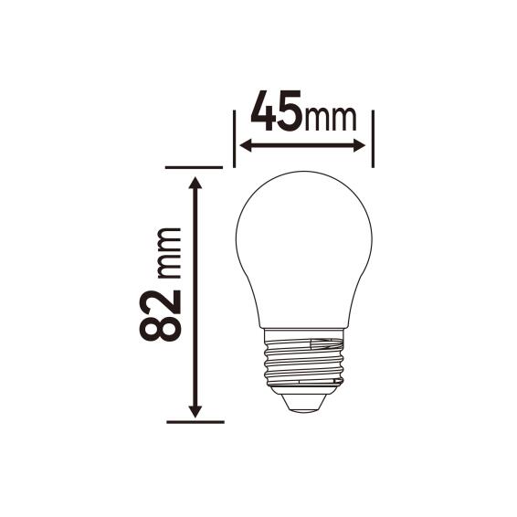 Lexman  g45 e27 led general light bulb cool white 3.4w 