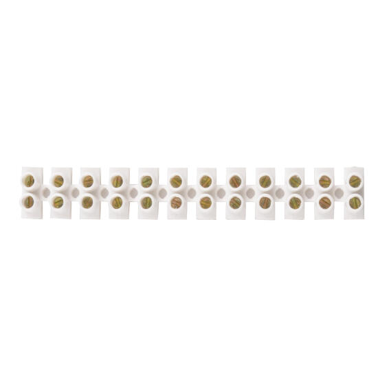 Terminal block 1 Screw Cable Connector  25mm White 