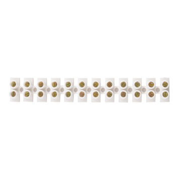 Terminal block 1 Screw Cable Connector  25mm White 