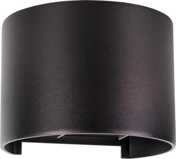 2X3W LED ROUND WALL LIGHT  IP54 BLACK WARM WHITE