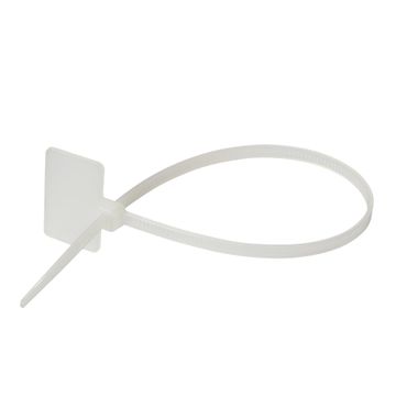 Lexman Cable Ties Marking 215X3.2Mm White 25 Pack