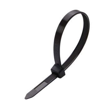 Lexman Cable Ties 200X7.5Mm Black 100 Pack