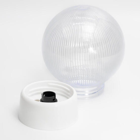 ceiling light bowl poly ribbed with gallery bc
