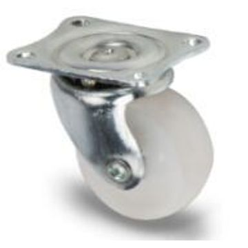 Caster wheel nylon swivel plate Tente 32mm