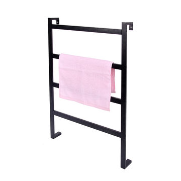 Towel rack wal mounted chrome SENSEA Scandi black