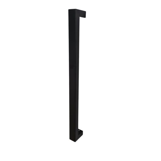 Straight square pull handle stainless steel matte black 600mm