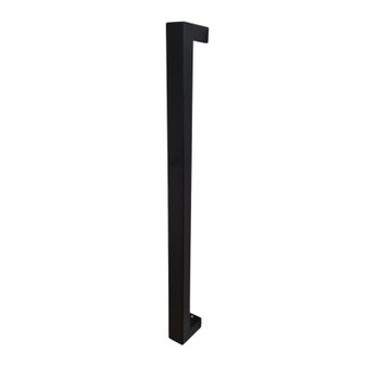 Straight square pull handle stainless steel matte black 600mm