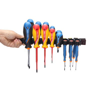 Set Of 16 Screwdrivers Dexter With Storage Stand