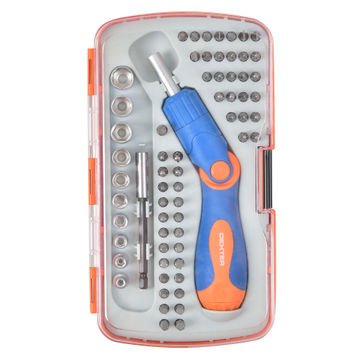 Set of ratchet screwdriver DEXTER 64 pieces