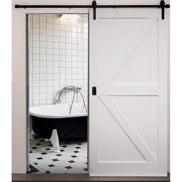 Interior Sliding Door kit with sliding mechanism Cottage Barn style-w920xh2100mm (door handle not included)