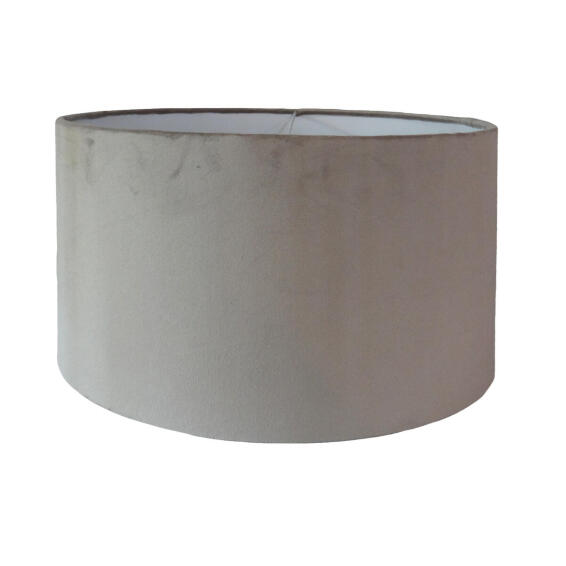 silver velvet drum lamp shade  32cm