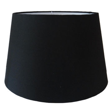 black tapered drum lamp shade 40cm