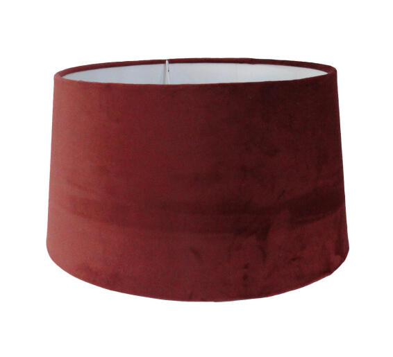 merlot velvet tapered drum lamp shade 32cm
