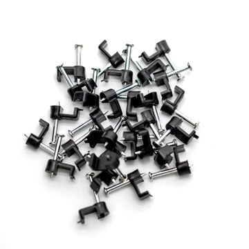 CABLE CLIP 5MM PROTON FLAT BLACK (50)