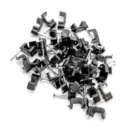 CABLE CLIP 8,5MM PROTON FLAT BLACK (50)