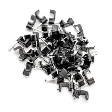 CABLE CLIP 8,5MM PROTON FLAT BLACK (50)