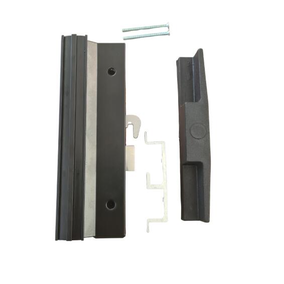 Patio door lock with handle black