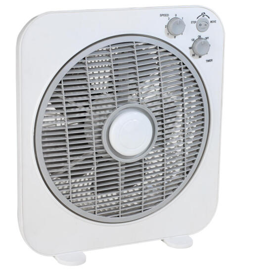Equation Box Fan White & Grey 30cm 40W 