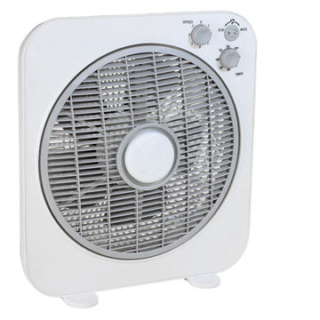 Equation Box Fan White & Grey 30cm 40W 