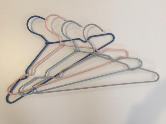 Spaceo cord hanger 4 pack assorted colours