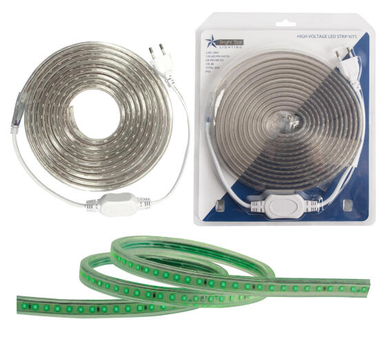 BSTAR 5M GREEN LED BLISTER PACK STRIP IP65