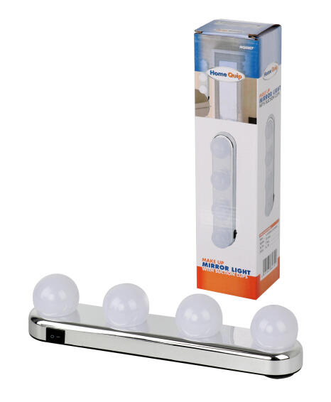 Home Quip 4 Globe Mirror Make Up Light 