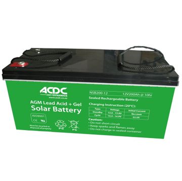ACDC 12V 100AH AGM Lead Acid & Gel Solar Battery