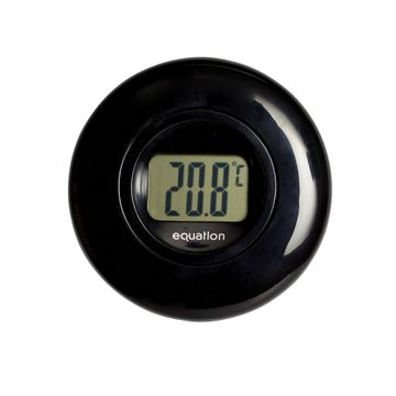 Equation lcd digital thermometer black