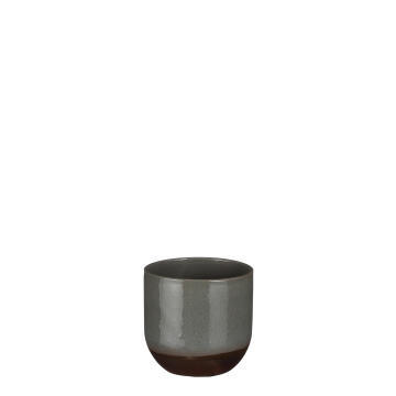 Pot, Ceramic, Nora Round Green Glaze, 14cm