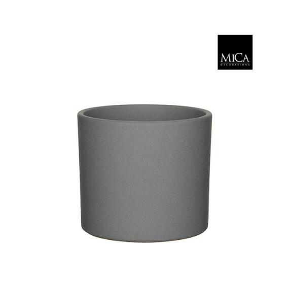 Pot, Ceramic, Era Round Dark Grey, 17.5cm